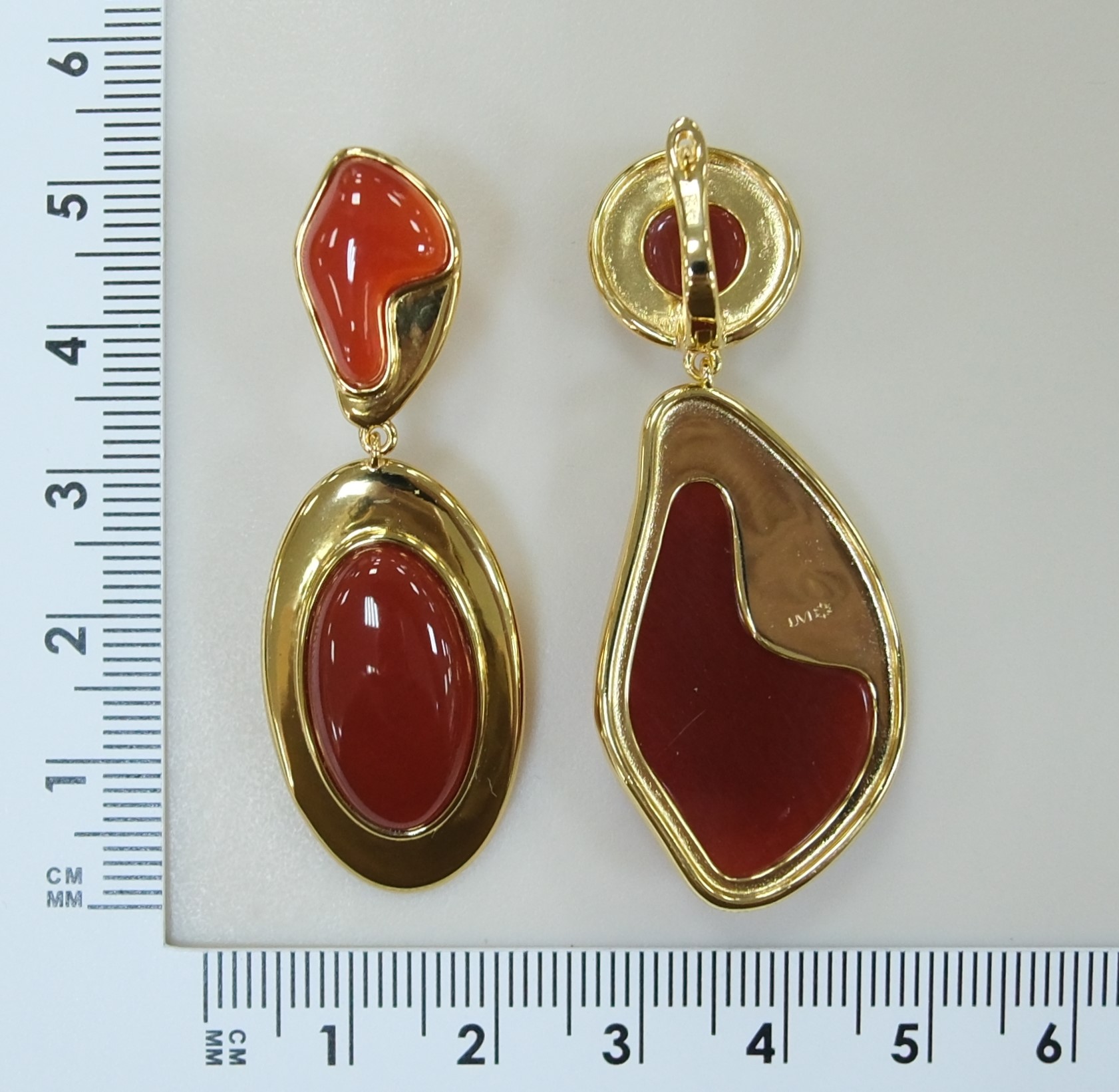 Серебряные серьги с агатами